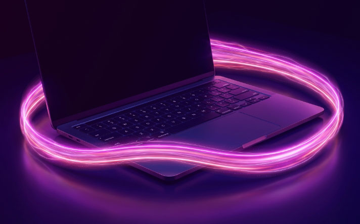 Laptop flow cirkel
